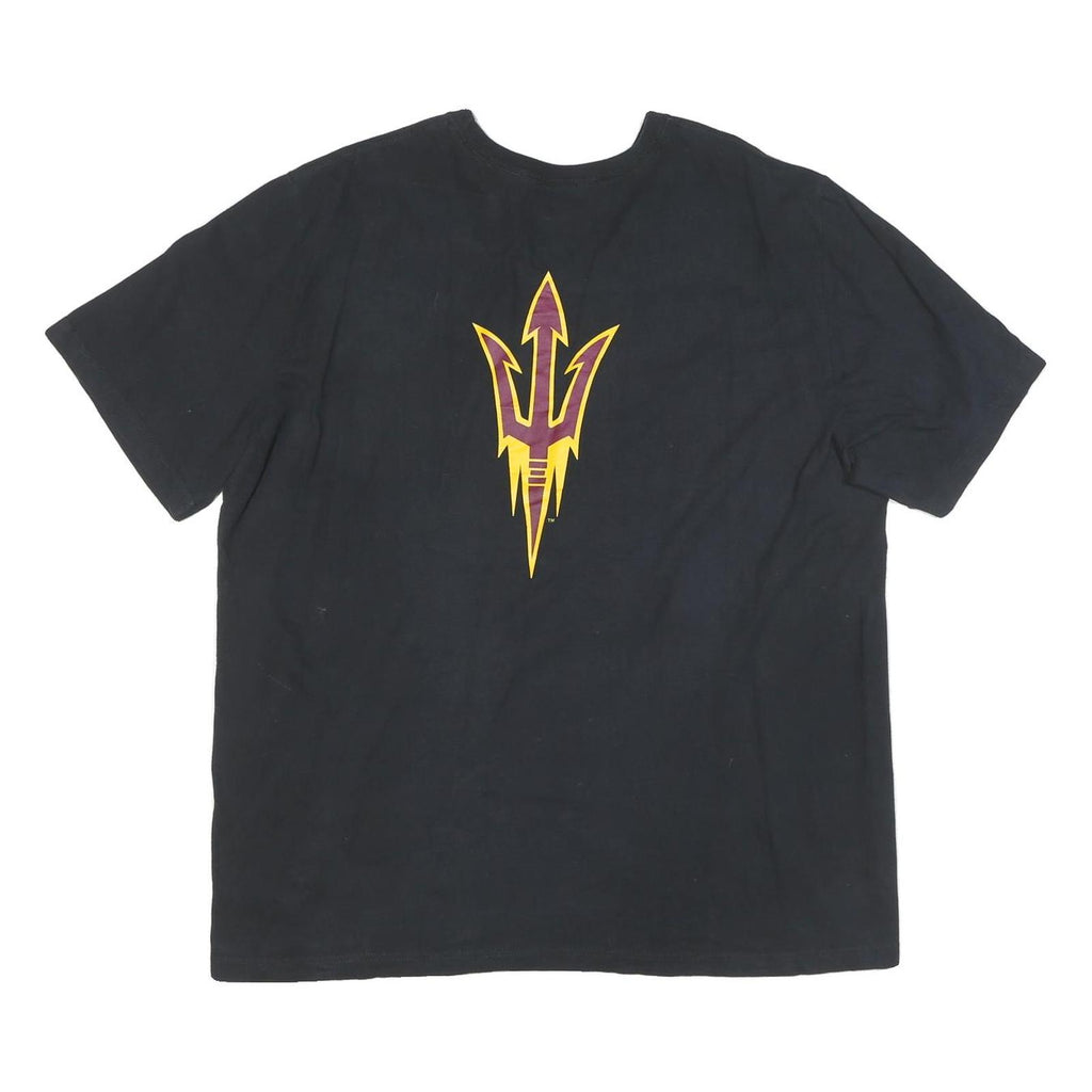 NIKE Mens Black Fear The Fork Graphic T-Shirt 2XL Short Sleeve Crew Neck