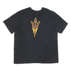 NIKE Mens Black Fear The Fork Graphic T-Shirt 2XL Short Sleeve Crew Neck