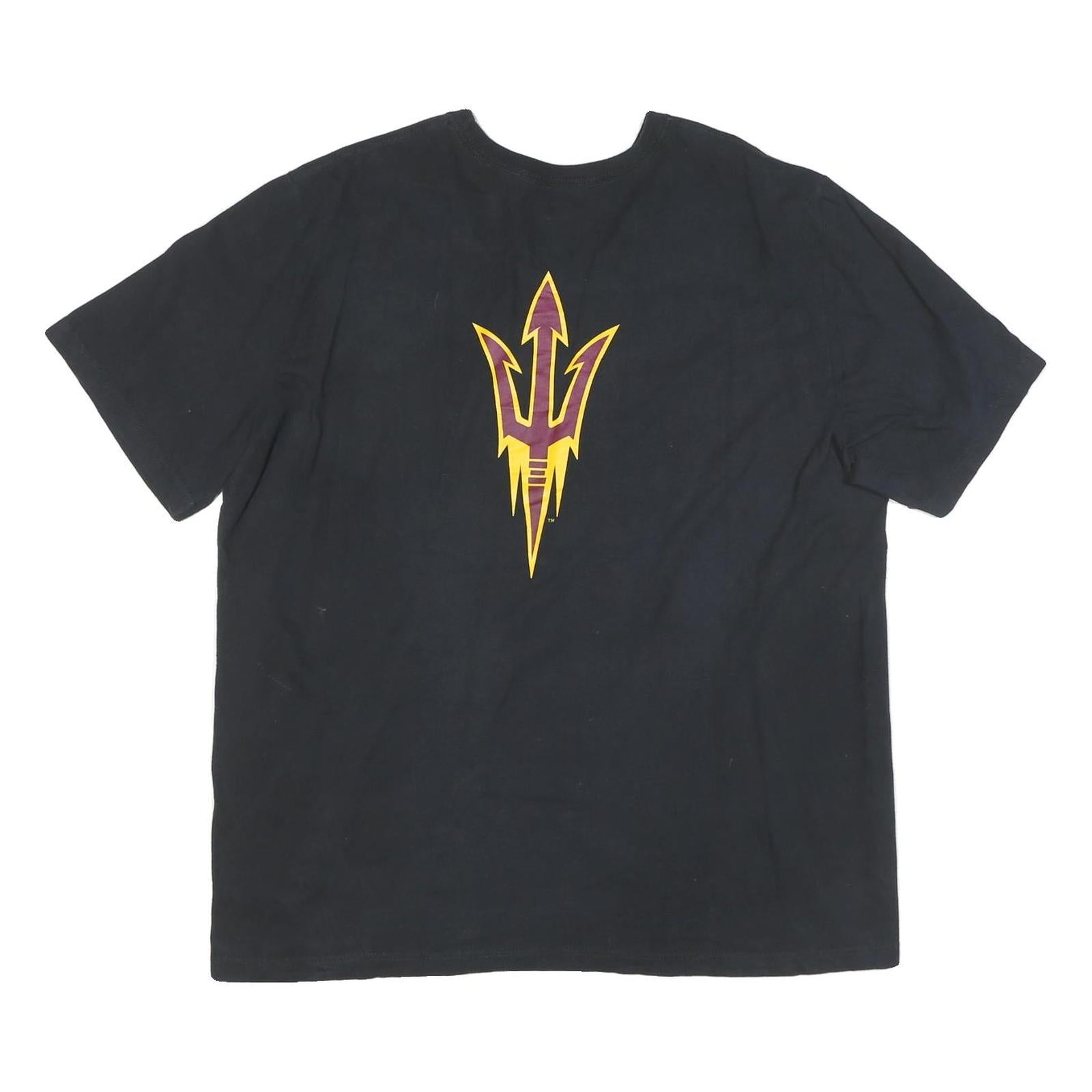 NIKE Mens Black Fear The Fork Graphic T-Shirt 2XL Short Sleeve Crew Neck