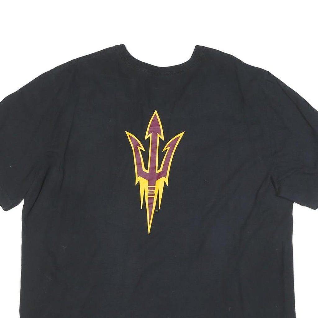 NIKE Mens Black Fear The Fork Graphic T-Shirt 2XL Short Sleeve Crew Neck