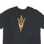 NIKE Mens Black Fear The Fork Graphic T-Shirt 2XL Short Sleeve Crew Neck