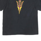 NIKE Mens Black Fear The Fork Graphic T-Shirt 2XL Short Sleeve Crew Neck