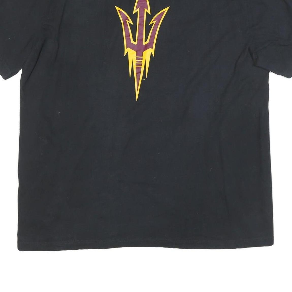 NIKE Mens Black Fear The Fork Graphic T-Shirt 2XL Short Sleeve Crew Neck