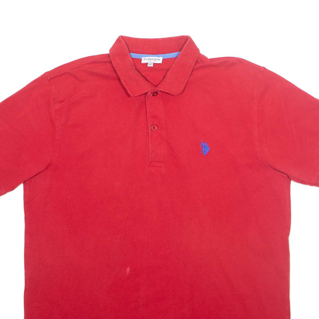 U.S. POLO ASSN Mens Polo Shirt Red XL