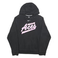 NIKE Mens Black Finch's Aces Hoodie S Cotton Blend Pullover Hooded Sweatshirt
