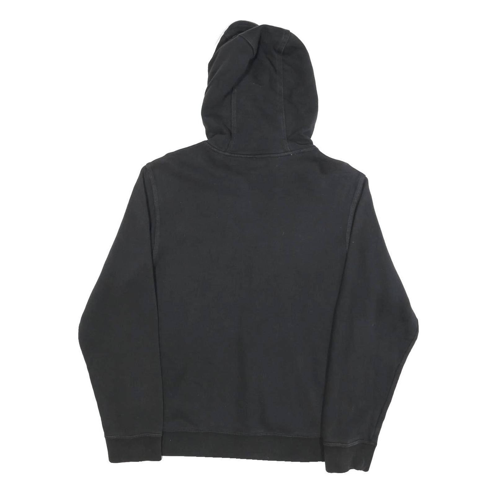 NIKE Mens Black Finch's Aces Hoodie S Cotton Blend Pullover Hooded Sweatshirt