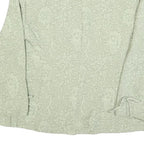 PLAZA SOUTH Womens Green Printed Shirt Long Sleeve Collared S Elegant