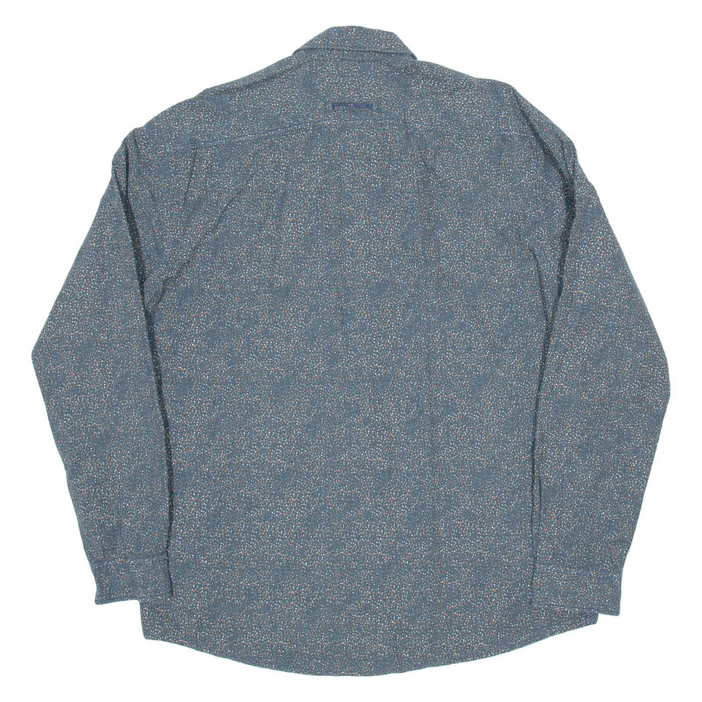 CAMEL ACTIVE Mens Shirt Green Spotted Long Sleeve L