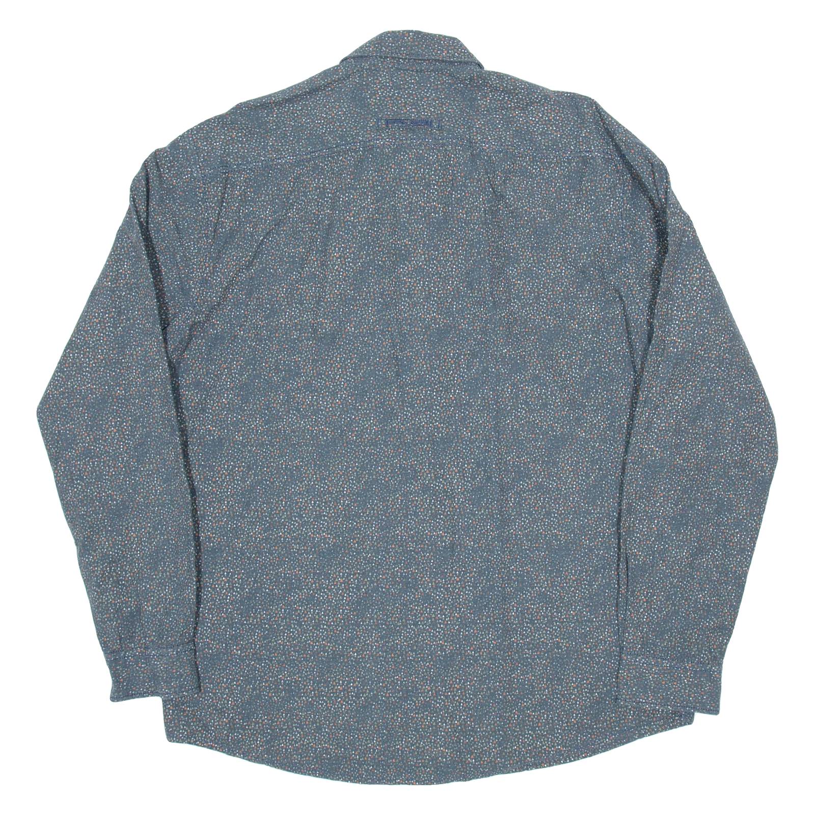 CAMEL ACTIVE Mens Shirt Green Spotted Long Sleeve L