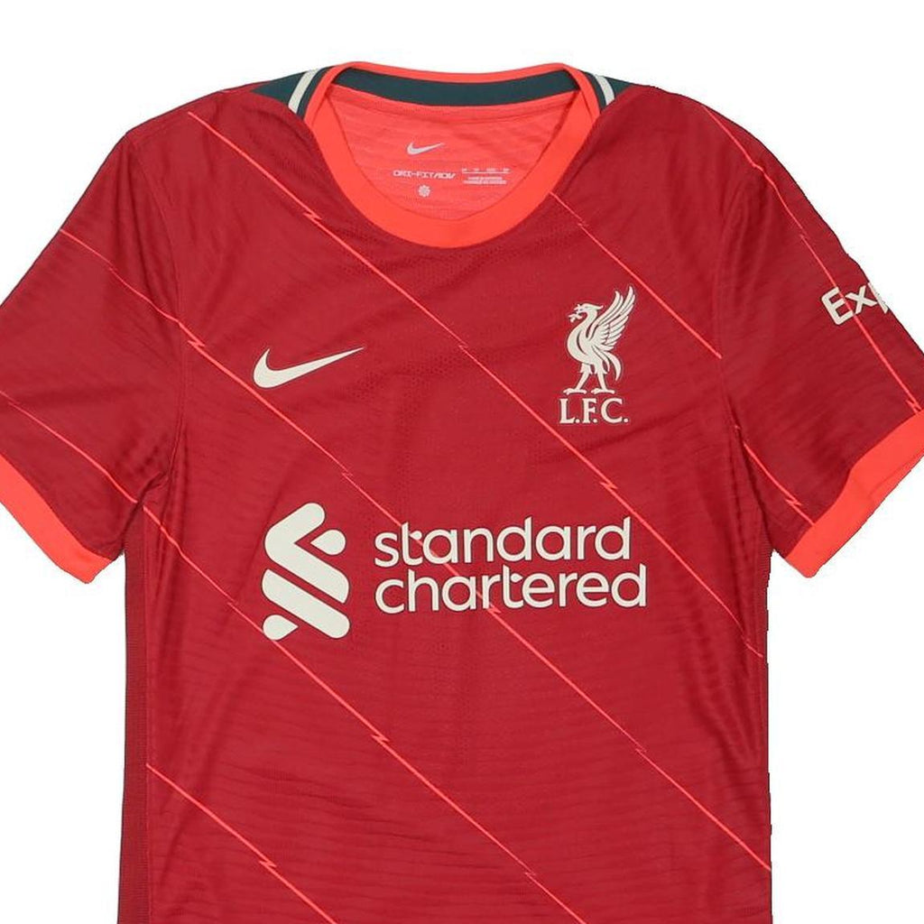 NIKE Liverpool FC 21/22 Home Vapor Jersey Mens Red Football Short Sleeve