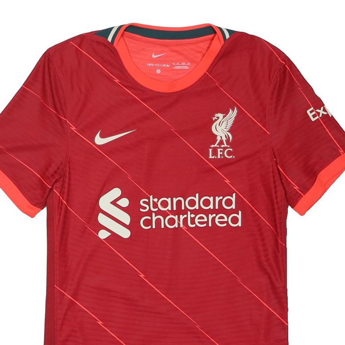 NIKE Liverpool FC 21/22 Home Vapor Jersey Mens Red Football Short Sleeve