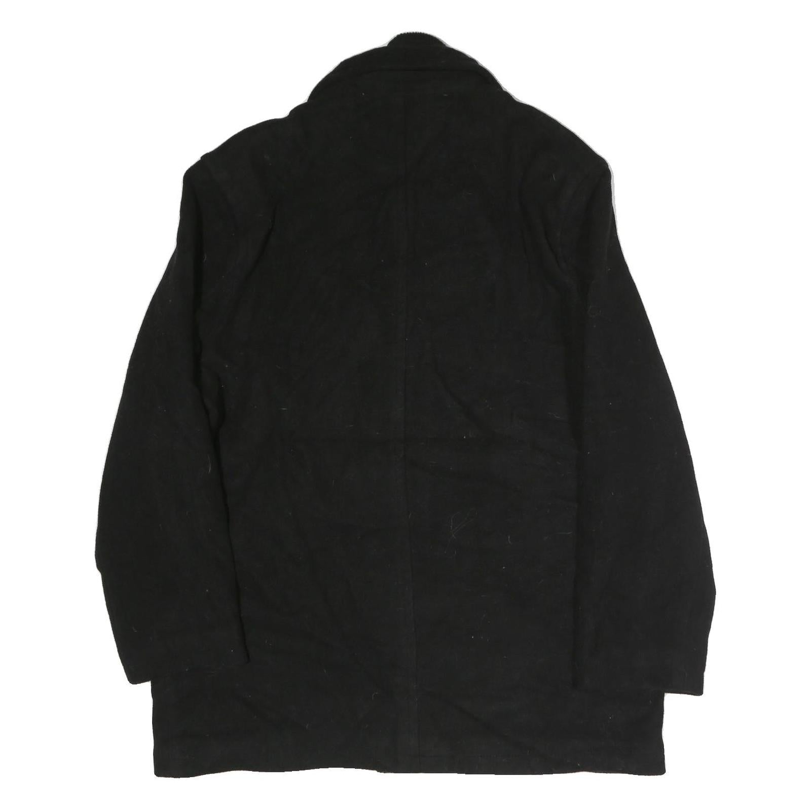 CHAPS Mens Black Cotton Jacket XL Zip Classic Stylish Casual Outerwear