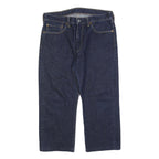 LEVI'S 751 Mens Jeans Blue Relaxed Straight Denim Raw W36 L24 Classic Style