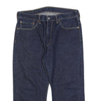 LEVI'S 751 Mens Jeans Blue Relaxed Straight Denim Raw W36 L24 Classic Style