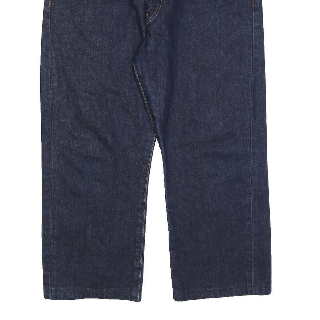 LEVI'S 751 Mens Jeans Blue Relaxed Straight Denim Raw W36 L24 Classic Style