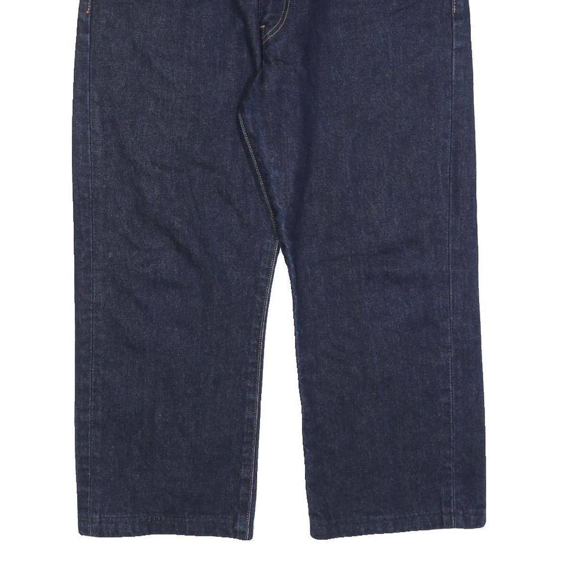 LEVI'S 751 Mens Jeans Blue Relaxed Straight Denim Raw W36 L24 Classic Style