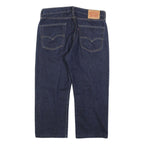 LEVI'S 751 Mens Jeans Blue Relaxed Straight Denim Raw W36 L24 Classic Style