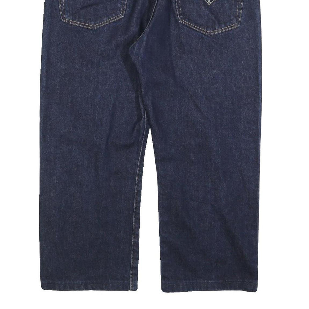 LEVI'S 751 Mens Jeans Blue Relaxed Straight Denim Raw W36 L24 Classic Style