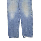 DICKIES Mens Regular Fit Blue Denim Jeans W40 L32 Cotton Blend Zip Closure