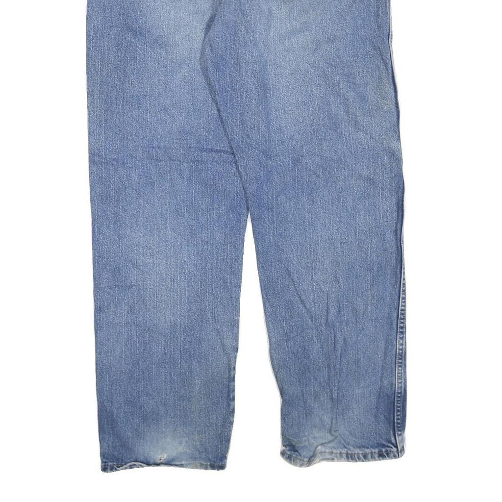 DICKIES Mens Regular Fit Blue Denim Jeans W40 L32 Cotton Blend Zip Closure