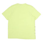 ADIDAS Mens Yellow Graphic T-Shirt M Short Sleeve Crew Neck Casual Cotton