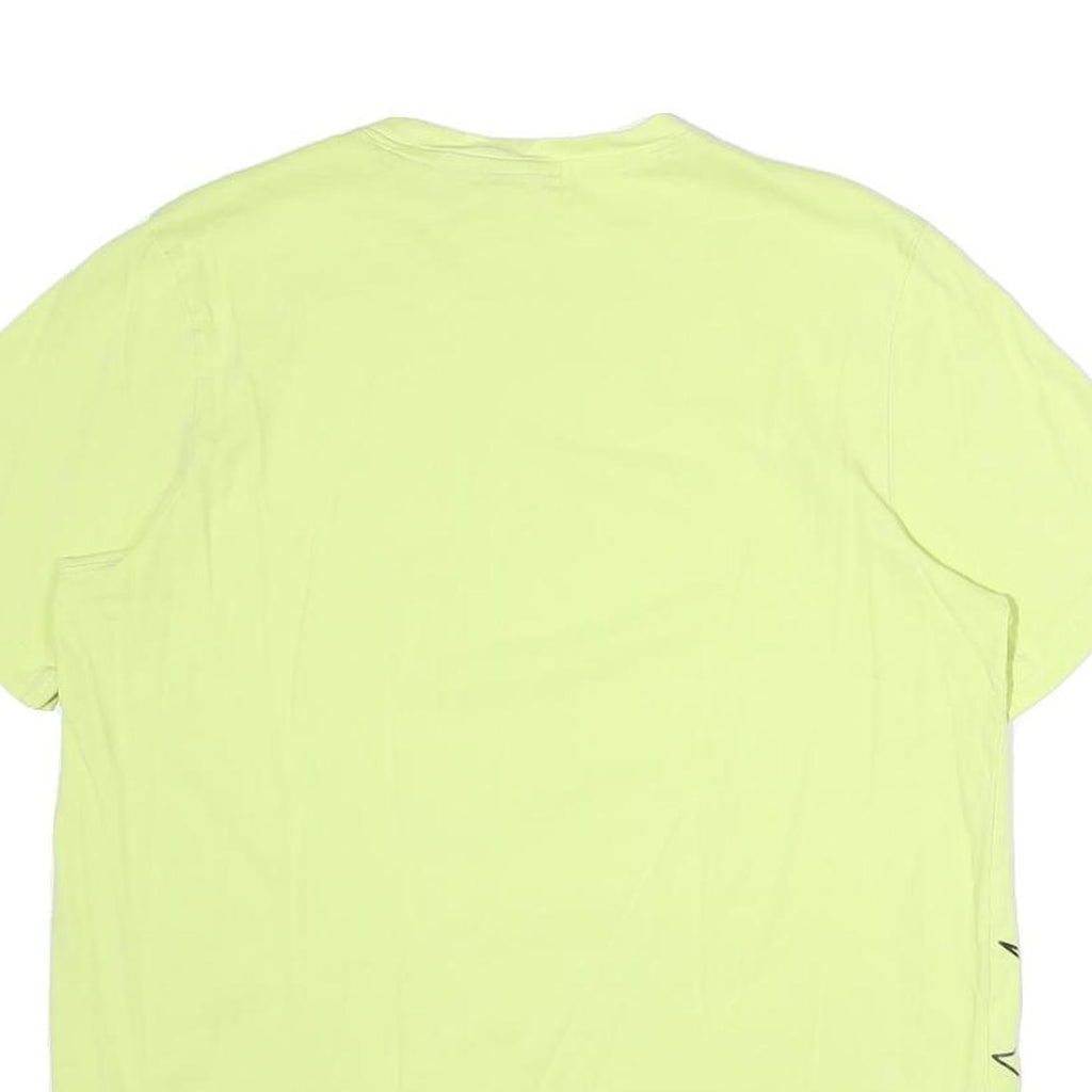 ADIDAS Mens Yellow Graphic T-Shirt M Short Sleeve Crew Neck Casual Cotton