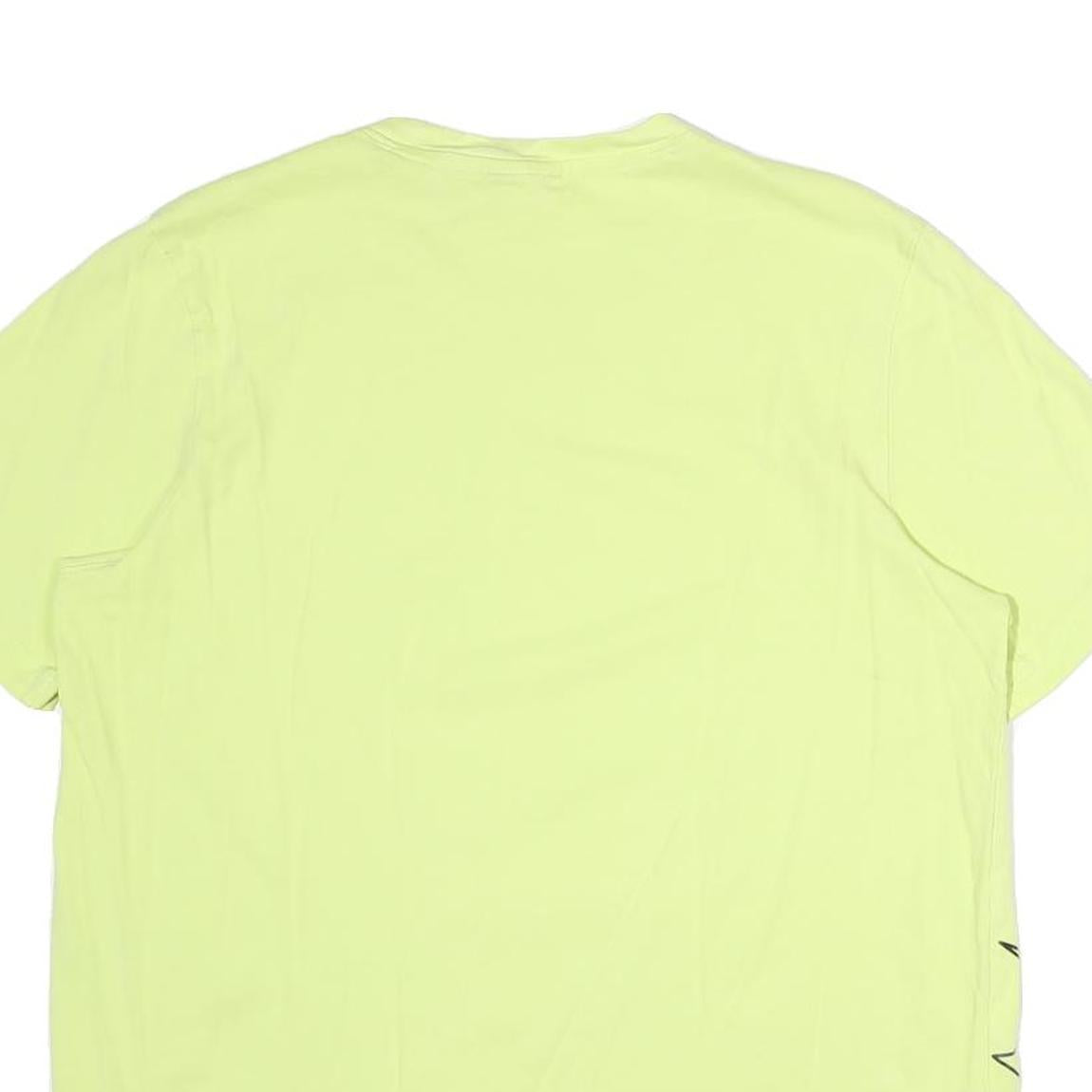 ADIDAS Mens Yellow Graphic T-Shirt M Short Sleeve Crew Neck Casual Cotton