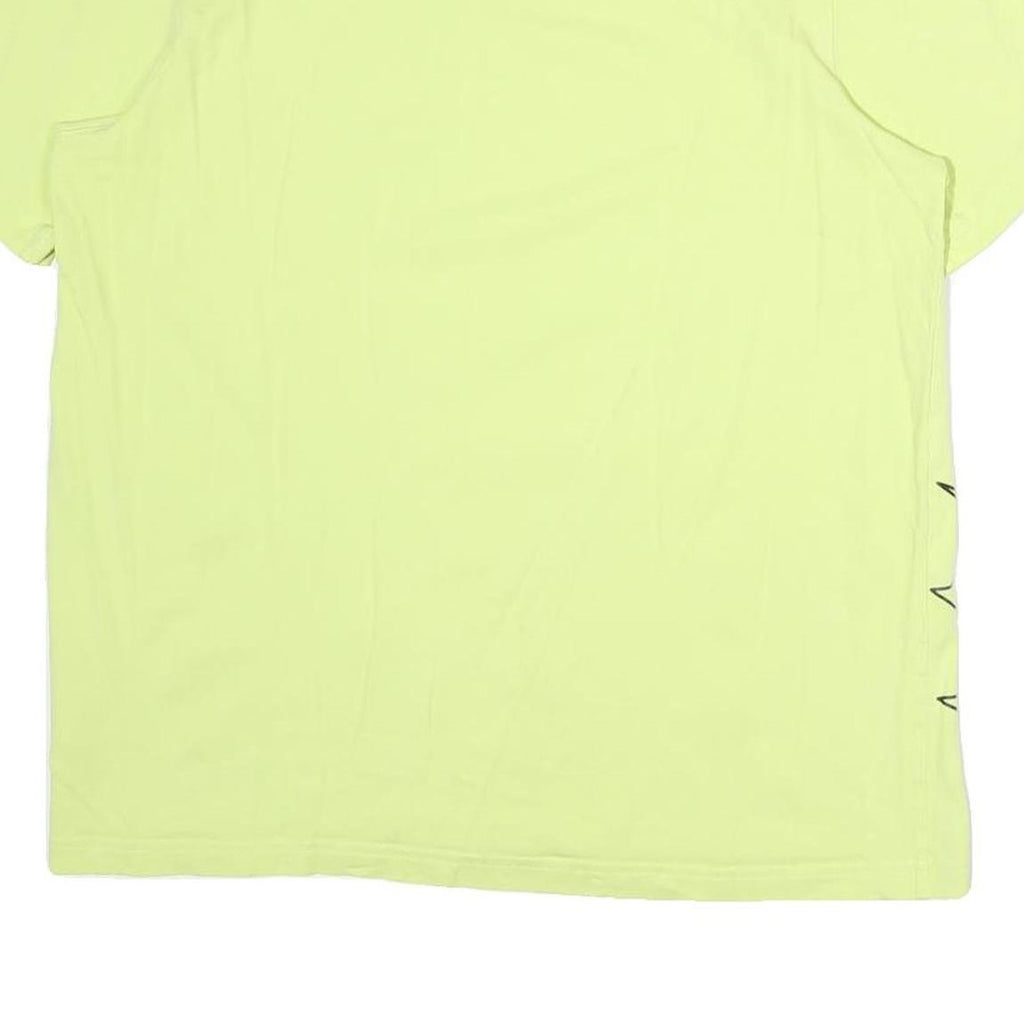 ADIDAS Mens Yellow Graphic T-Shirt M Short Sleeve Crew Neck Casual Cotton