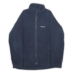 BERGHAUS Womens Navy Blue Jacket UK 10 Polyester Zip Casual Outdoor Warm