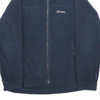 BERGHAUS Womens Navy Blue Jacket UK 10 Polyester Zip Casual Outdoor Warm