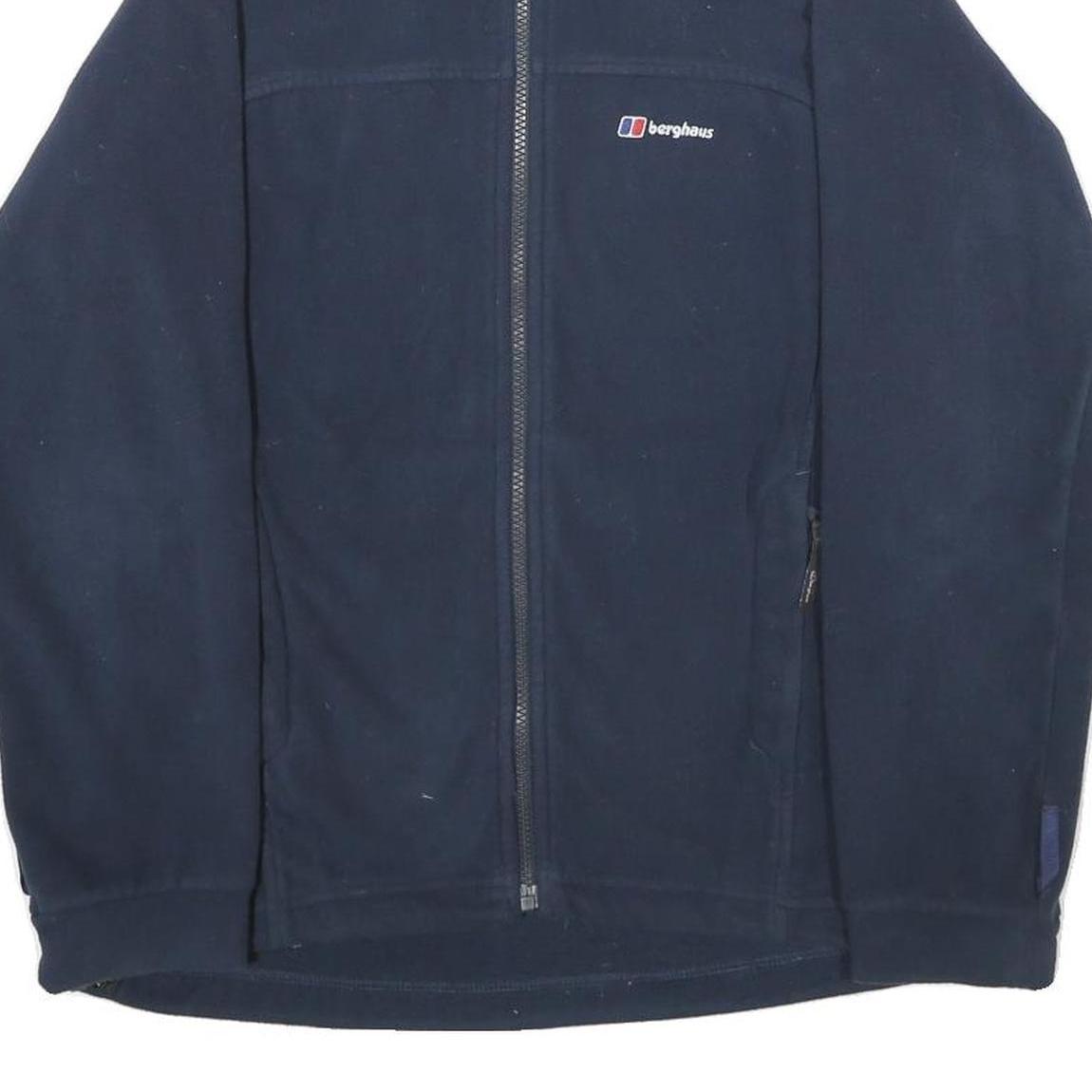 BERGHAUS Womens Navy Blue Jacket UK 10 Polyester Zip Casual Outdoor Warm