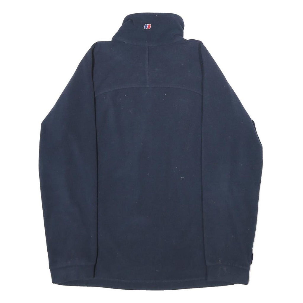 BERGHAUS Womens Navy Blue Jacket UK 10 Polyester Zip Casual Outdoor Warm