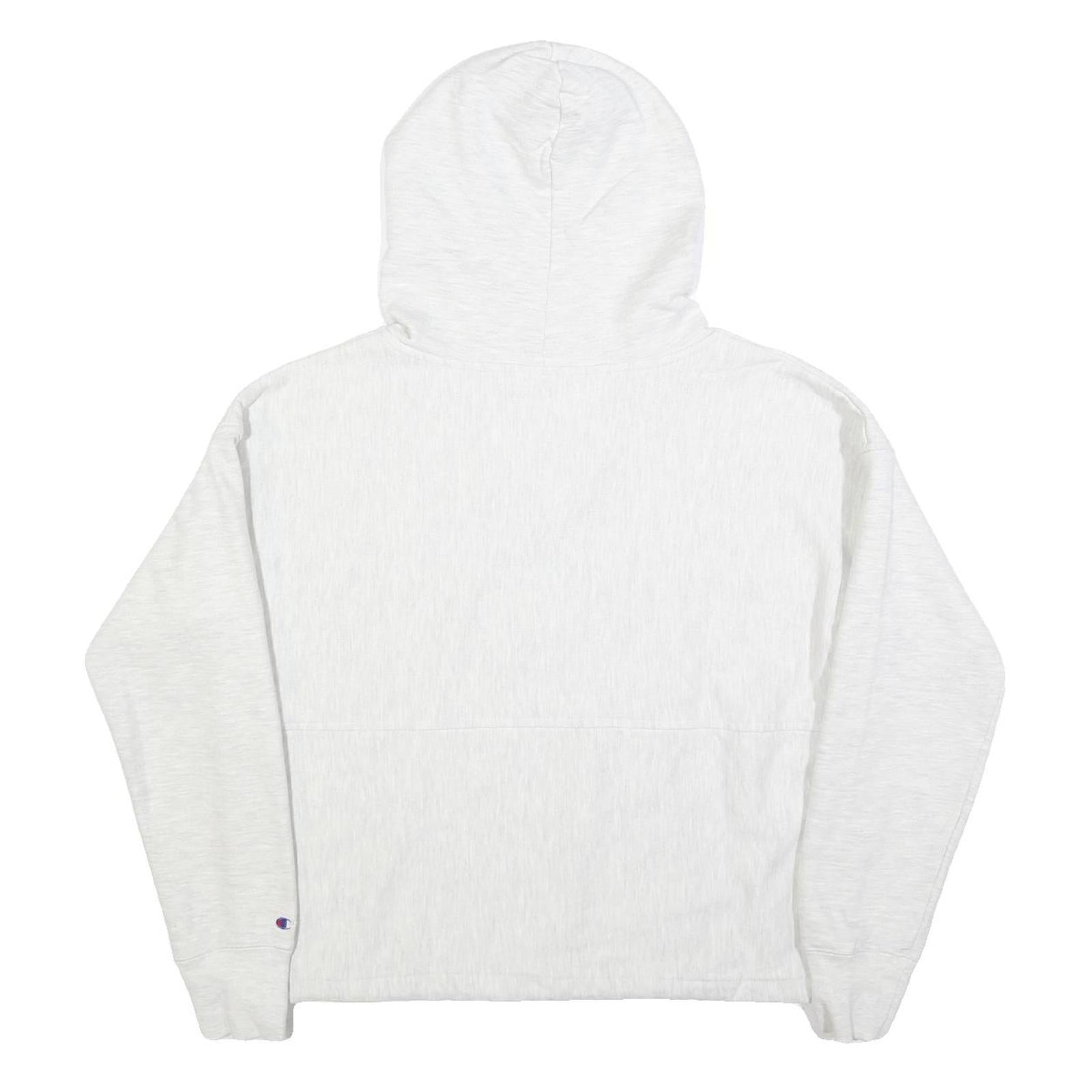 CHAMPION REVERSE WEAVE Womens White Saugatuck Michigan Pullover Hoodie M Cotton