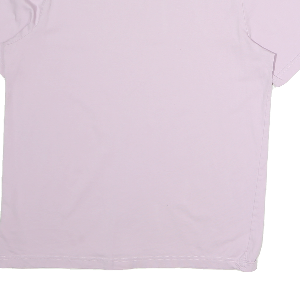 PUMA Womens Lilac Crew Neck Short Sleeve Classic Fit Cotton T-Shirt L