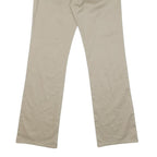 DICKIES Mens Regular Beige Cotton Blend Trousers W32 L32 Zip Closure Straight