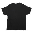 HANES Mens Black Smillz Graphic T-Shirt L Short Sleeve Crew Neck Casual Cotton
