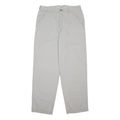 TOMMY HILFIGER Mens Cotton White Regular Straight Trousers W34 L32 Casual