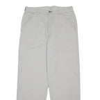 TOMMY HILFIGER Mens Cotton White Regular Straight Trousers W34 L32 Casual