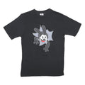 DISNEY Mens Black Graphic T-Shirt XS Short Sleeve Crew Neck Cartoon Print