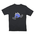 DISNEY Mens Black Graphic T-Shirt XS Short Sleeve Crew Neck Cartoon Print