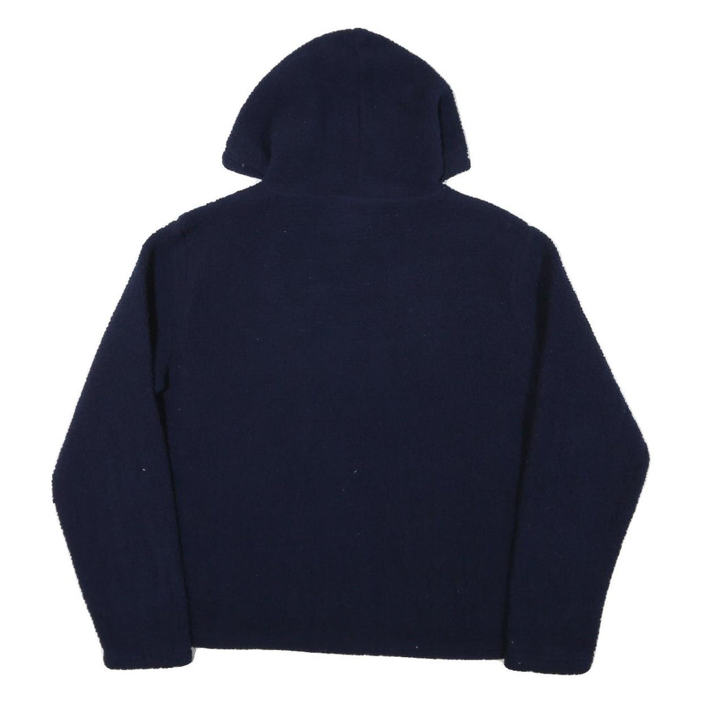 FILA Womens Navy Hoodie 2XL Polyester Blend Pullover Logo Sweatshirt