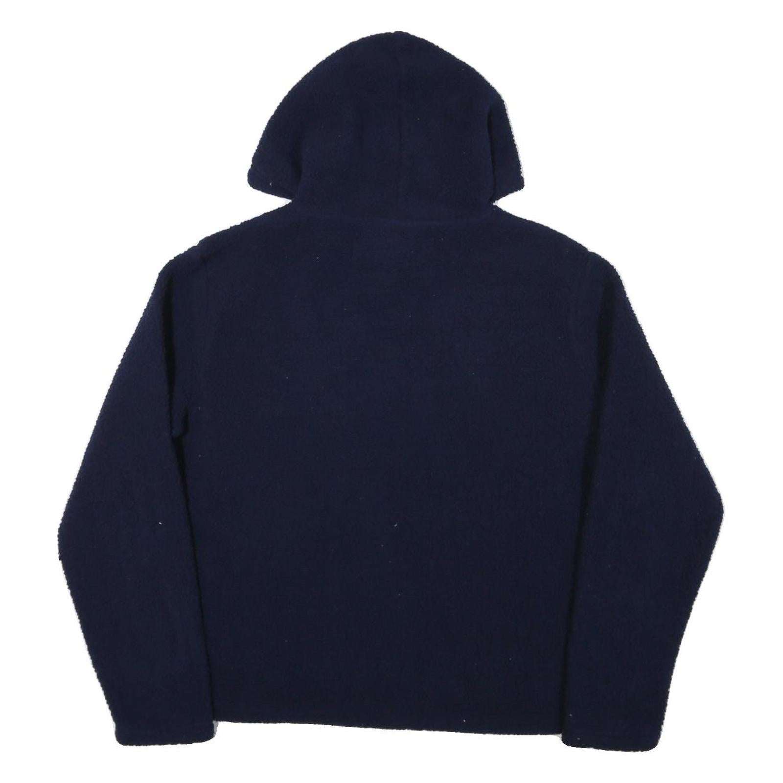 FILA Womens Navy Hoodie 2XL Polyester Blend Pullover Logo Sweatshirt