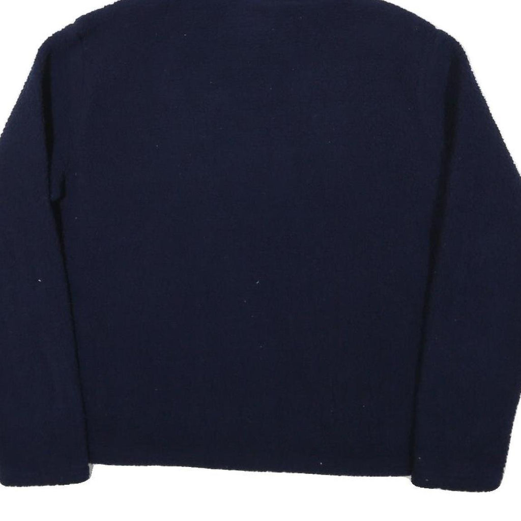 FILA Womens Navy Hoodie 2XL Polyester Blend Pullover Logo Sweatshirt