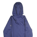 PUMA Mens Blue & Red Hooded Jacket M Polyester Zip Casual Sports Windbreaker