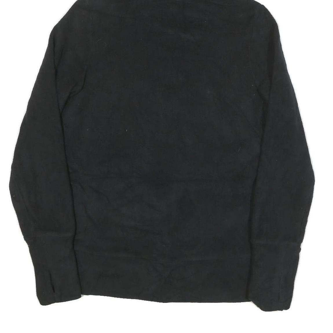 ADIDAS Womens Black Hoodie Jacket L Polyester Blend Plain Zip Casual Sportswear