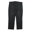 DICKIES Mens Regular Black Cotton Blend Trousers W40 L31 Workwear Zip Closure