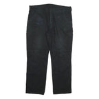 DICKIES Mens Regular Black Cotton Blend Trousers W40 L31 Workwear Zip Closure