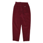 WRANGLER Womens Cotton Blend Wine Relaxed Tapered Trousers W28 L32