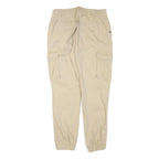FB SISTER Womens Beige Relaxed Cargo Trousers W29 L27 Cotton Blend Zip