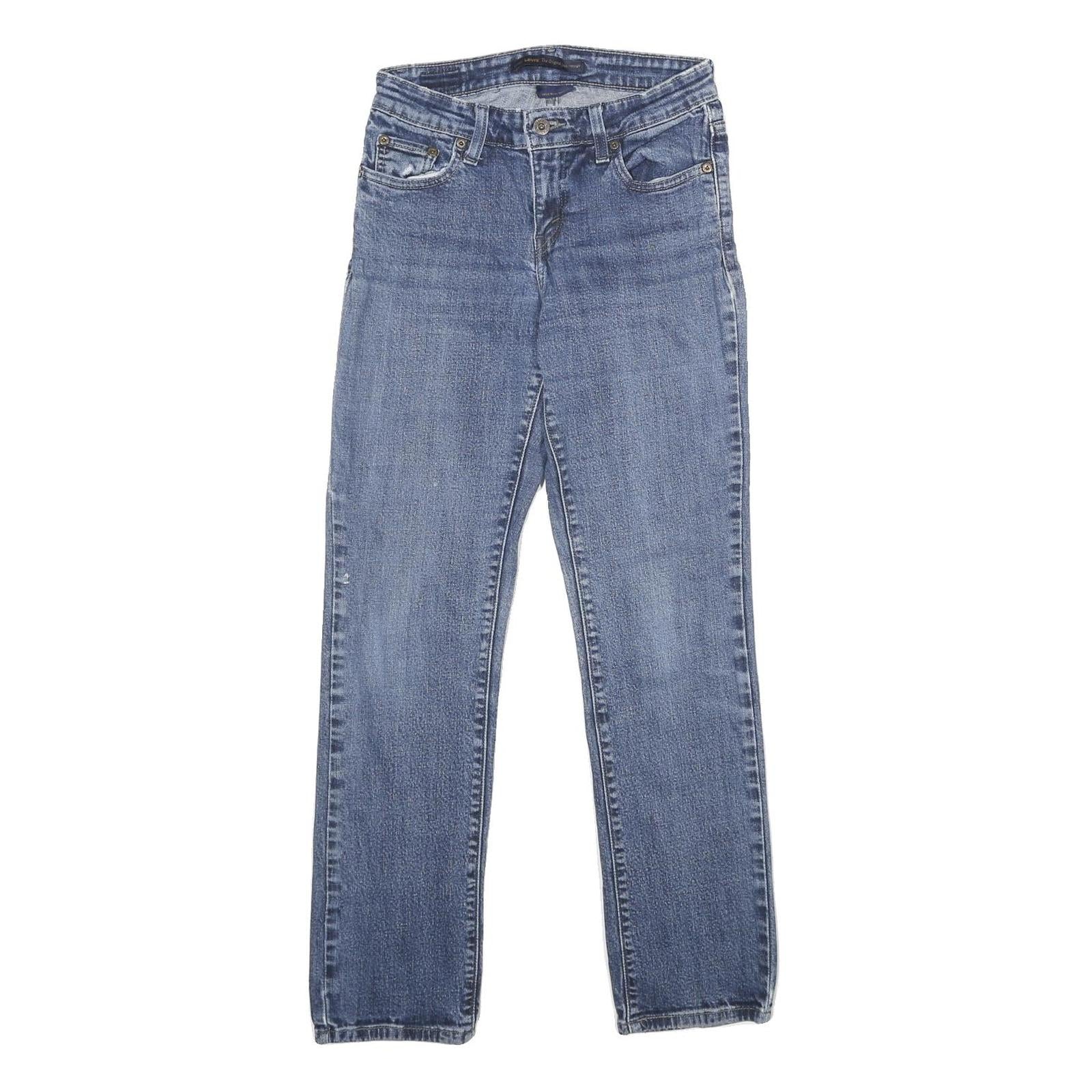 LEVI'S Mid Rise Skinny Womens Jeans Blue Regular Skinny Denim Medium W26 L30